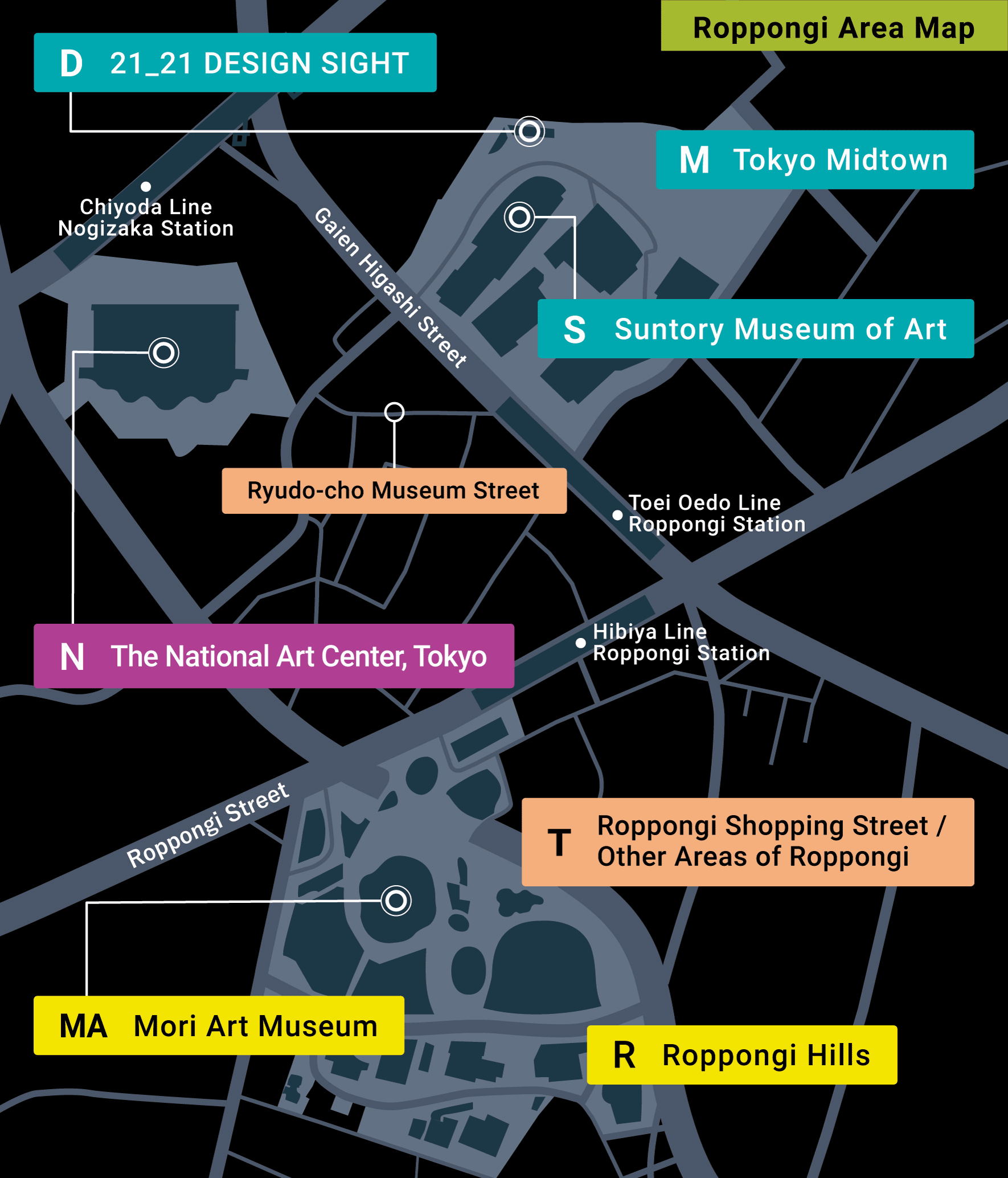 Roppongi Art Night Map